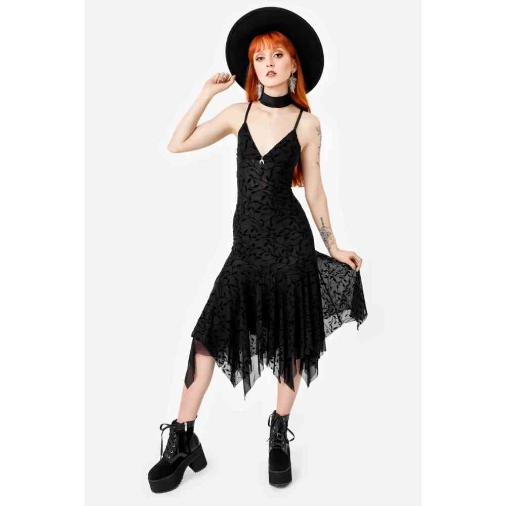 Restyle - Fallen Leaves Robe courte - Noir